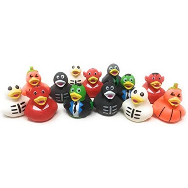 Paquete de 24 surtido de patos de goma de Halloween a_1
