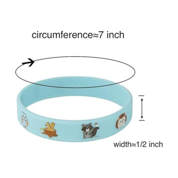 Paquete de 24 pulseras de silicona para baby shower de_4
