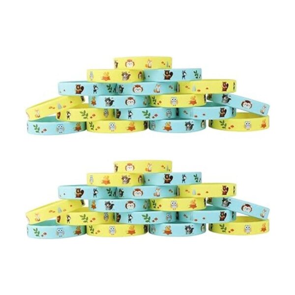 Paquete de 24 pulseras de silicona para baby shower de_3