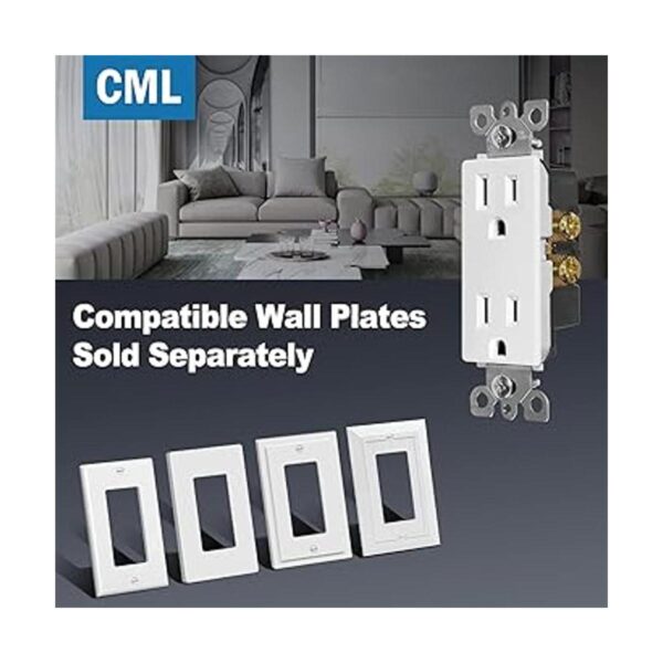 Paquete de 20 receptáculo de pared CML 15A tomas de