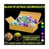 Paquete de 20 pulseras de palos brillantes de Halloween_3