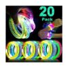Paquete de 20 pulseras de palos brillantes de Halloween_1