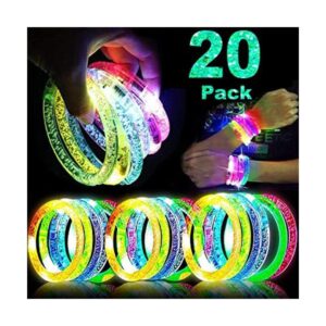 Paquete de 20 pulseras de palos brillantes de Halloween_1
