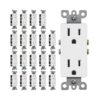 Paquete de 20 receptáculo de pared CML 15A tomas de