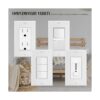 Paquete de 20 placas de pared decorativas de 1 banda para