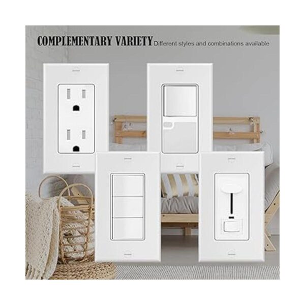 Paquete de 20 placas de pared decorativas de 1 banda para