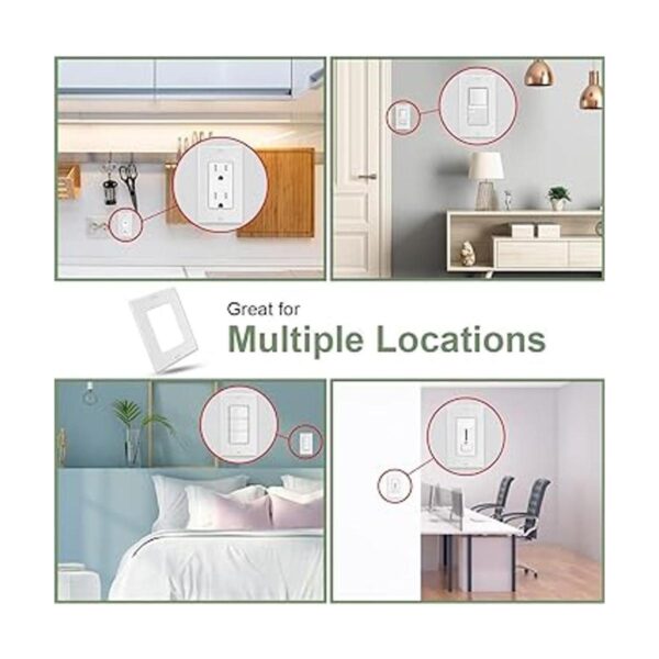 Paquete de 20 placas de pared decorativas de 1 banda para