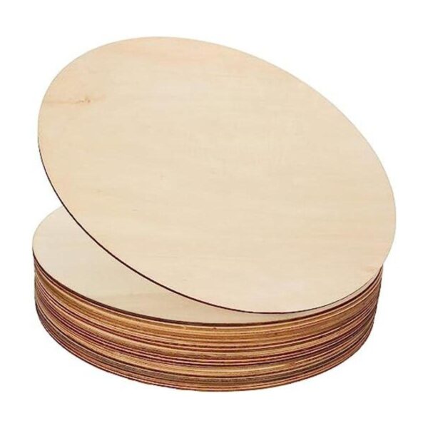 Paquete de 20 círculos de madera de 12 pulgadas para