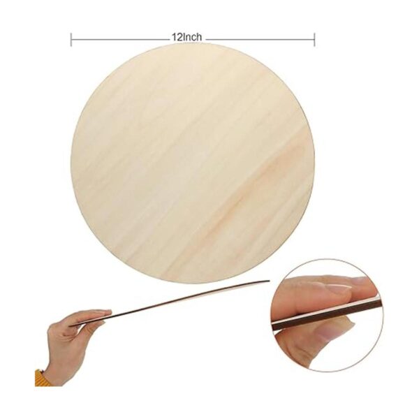 Paquete de 20 círculos de madera de 12 pulgadas para
