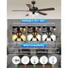 Paquete de 2 ventiladores de techo universales con_2