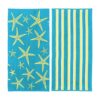 Paquete de 2 toallas de playa con estampado de estrella de_1