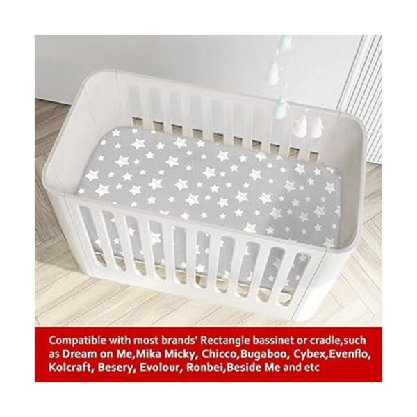 Paquete de 2 sábanas para moisés aptas para cama_3