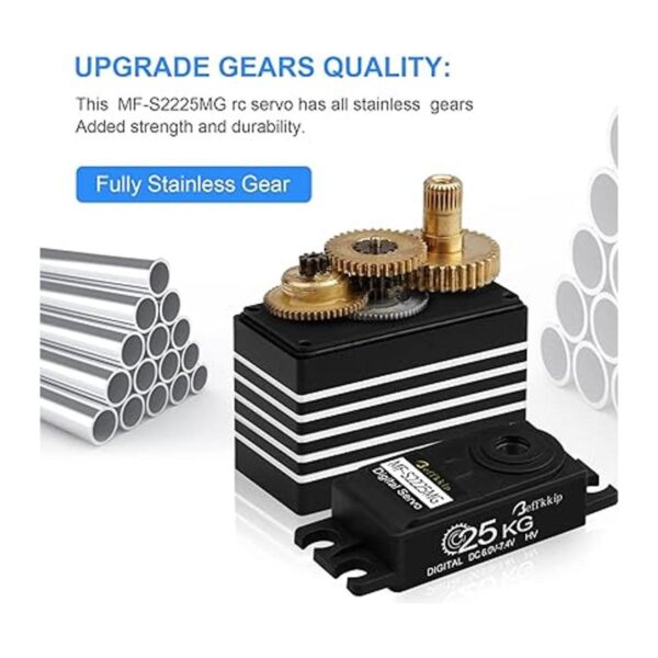 Paquete de 2 servos digitales de 55.1 lbs de alto par de_3