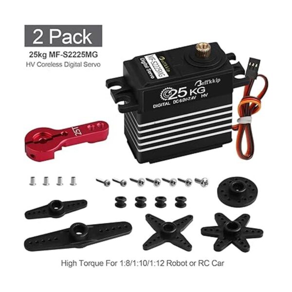 Paquete de 2 servos digitales de 55.1 lbs de alto par de_2