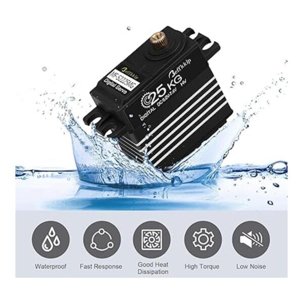 Paquete de 2 servos digitales de 55.1 lbs de alto par de_4