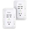 Paquete de 2 protectores de sobretensiones USB para_1
