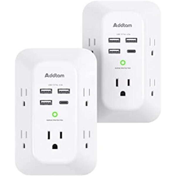 Paquete de 2 protectores de sobretensiones USB para_1