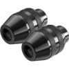 Paquete de 2 portabrocas sin llave 132 a 18 pulgadas