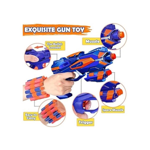 Paquete de 2 s de lanzador 60 balas para Nerf y 2_4
