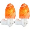 Paquete de 2 lámparas de sal del Himalaya luz nocturna_1