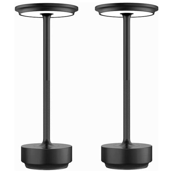 Paquete de 2 lámparas de mesa inalámbricas lámpara de_1