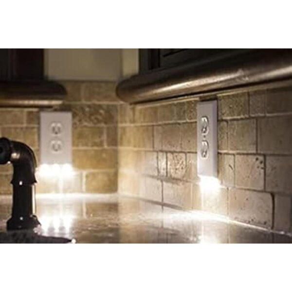 Paquete de 2 luces nocturnas para placa de pared luz de