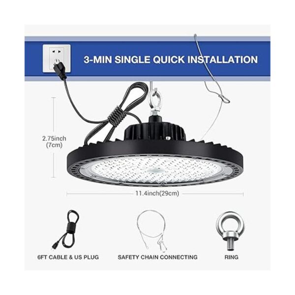 Paquete de 2 luces LED UFO de alta bahía luz LED de alta_2