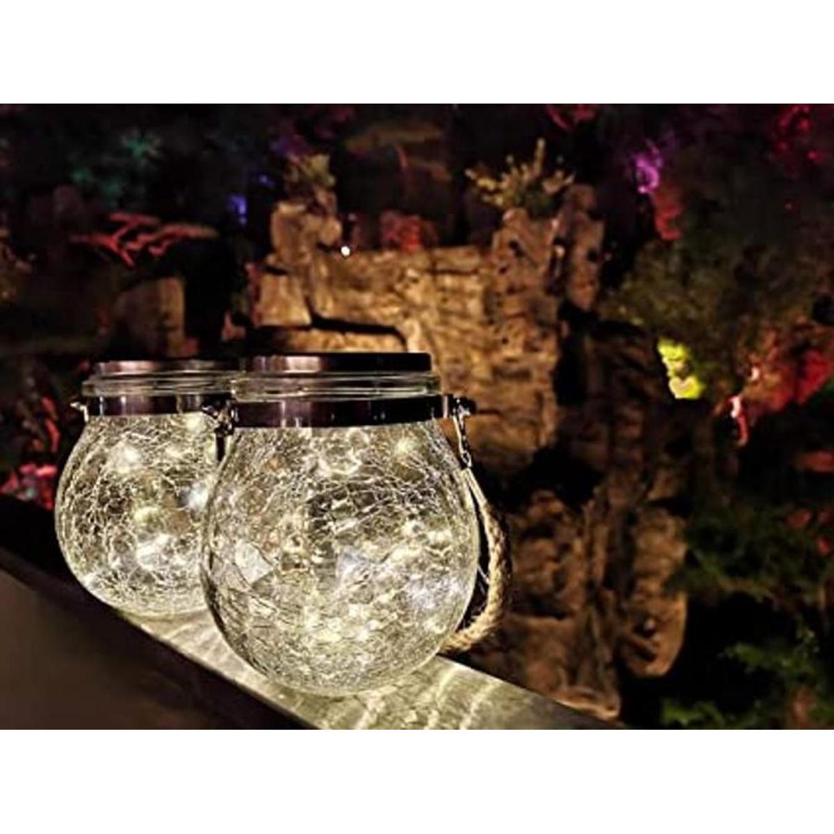 Paquete de 2 luces LED colgantes alimentadas por energía