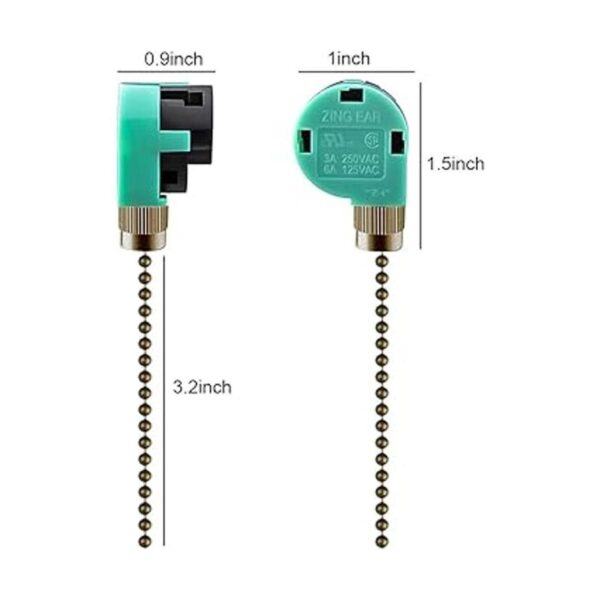 Paquete de 2 interruptores de ventilador de techo Dotlite_2