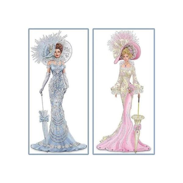Paquete de 2 kits de pintura de diamantes 5D diamantes de_1