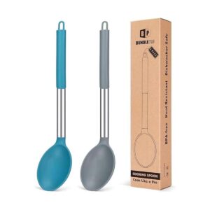 Paquete de 2 cucharas de cocina de silicona grandes_1