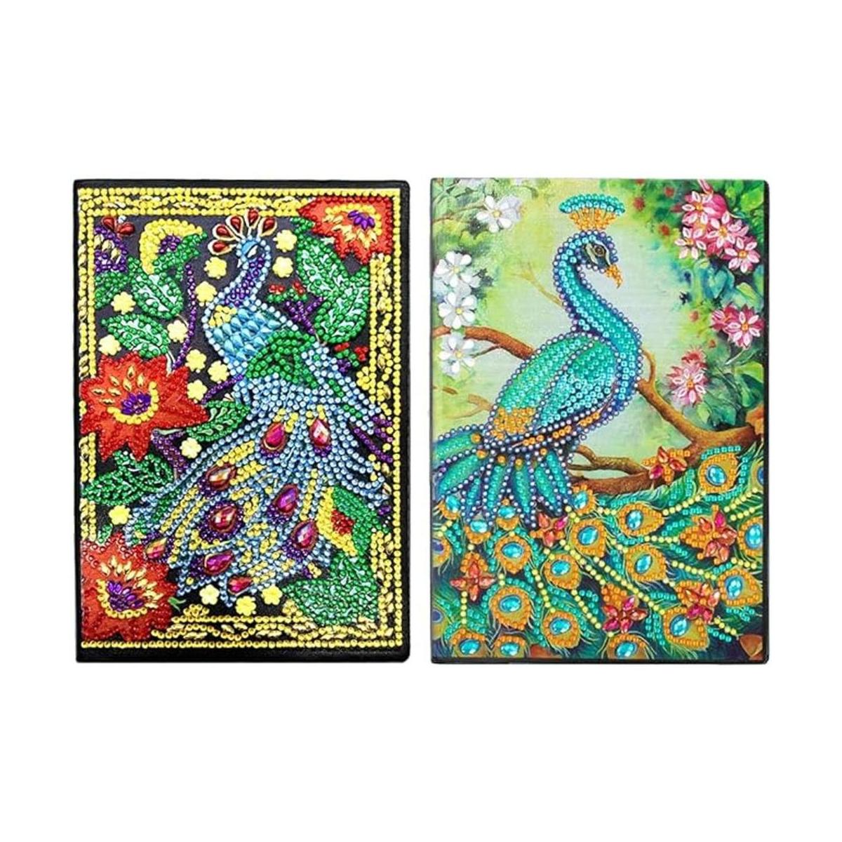Paquete de 2 cuadernos de pintura de diamantes cubierta