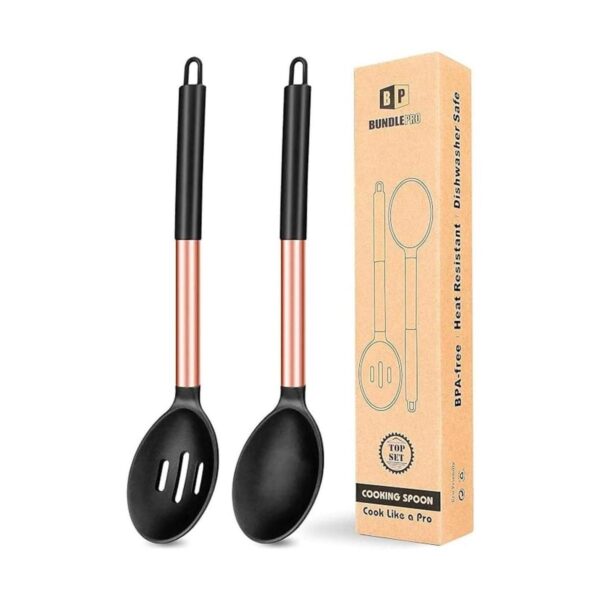Paquete de 2 cucharas grandes de silicona para cocinar
