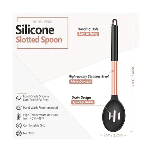 Paquete de 2 cucharas grandes de silicona para cocinar