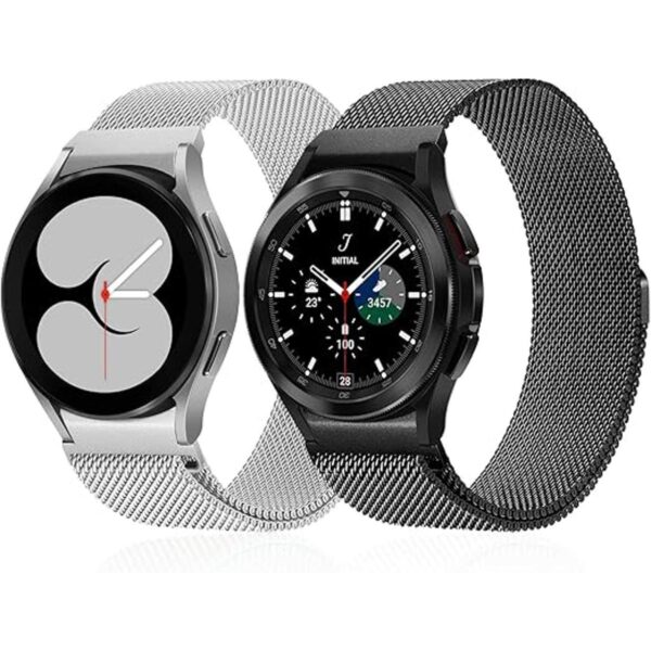 Paquete de 2 correas de metal sin huecos compatibles con_1