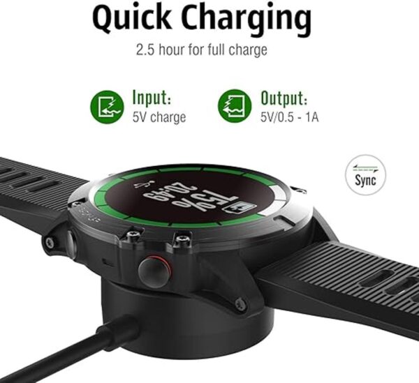 Paquete de 2 cargadores compatibles con Garmin Venu 2_2