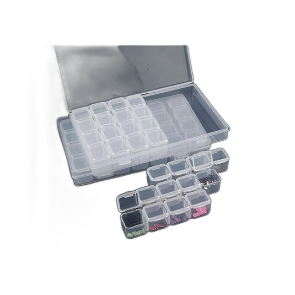 Paquete de 2 cajas de almacenamiento de pintura de_1