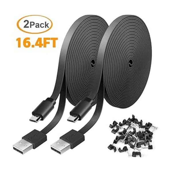 Paquete de 2 cables de extensión de alimentación de 16.4_2