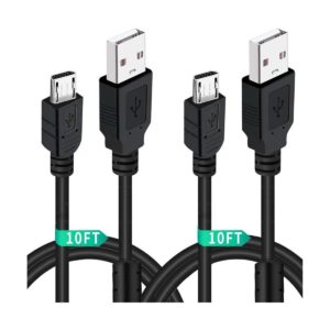 Paquete de 2 cables de carga para controlador PS4 de 10_1