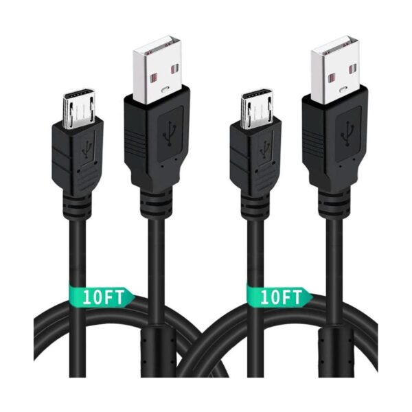 Paquete de 2 cables de carga para controlador PS4 de 10_1