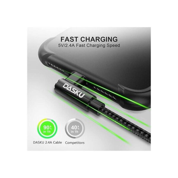 Paquete de 2 cables de carga para iPhone de 90 grados_2