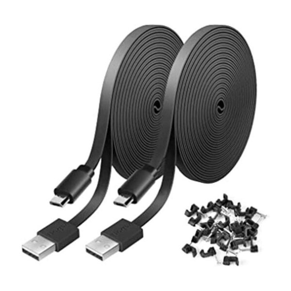 Paquete de 2 cables de extensión de alimentación de 16.4_1