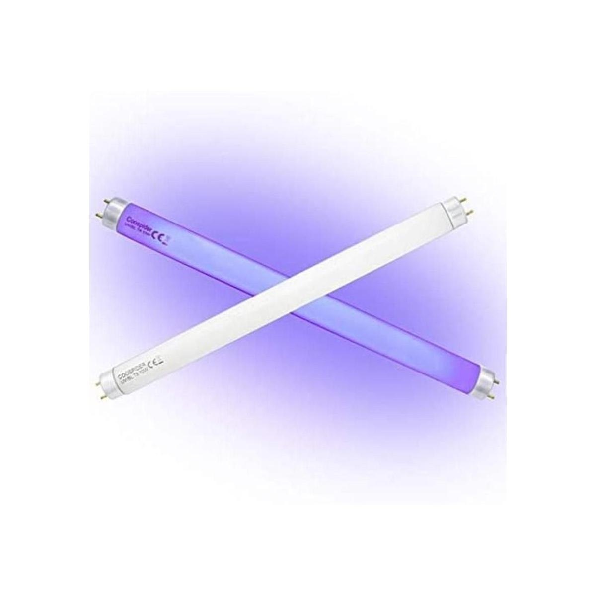 Paquete de 2 bombillas de repuesto T8 F10 UV BL de 10 W