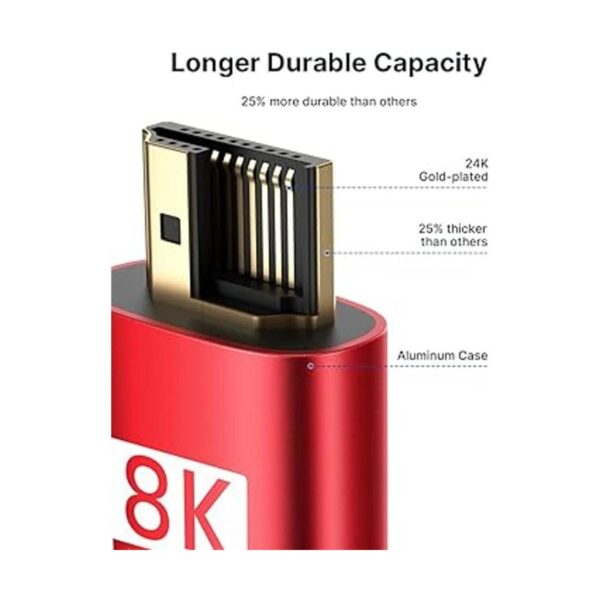 Paquete de 2 cables HDMI 4K de 6 pies JSAUX 18 Gbps de_5