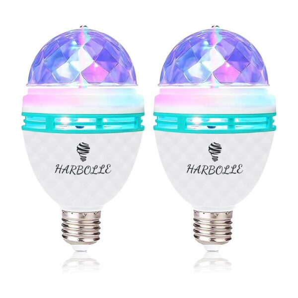Paquete de 2 bombillas giratorias de color RGB E26E27_1