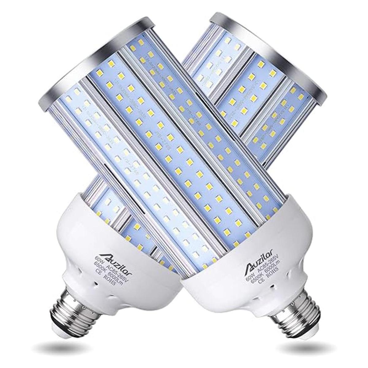 Paquete de 2 bombillas LED equivalente a 500 W de 60 W