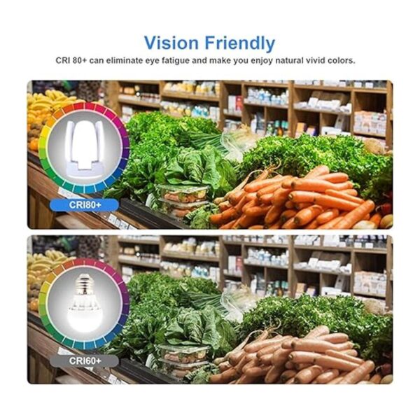 Paquete de 2 bombillas LED de 35 W equivalente a 150 W_4