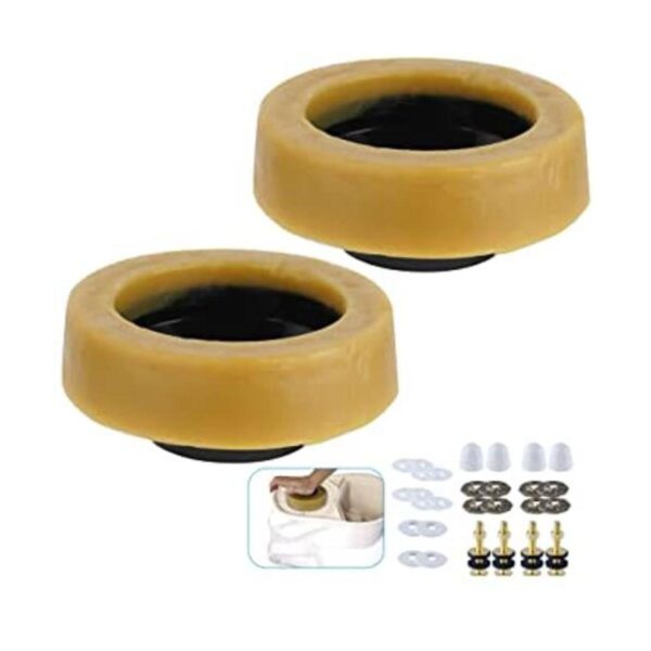 Paquete de 2 anillos de cera de inodoro extra gruesos kit_1