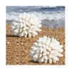 Paquete de 2 adornos artificiales de coral resina de