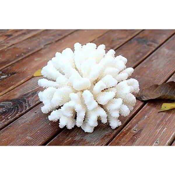 Paquete de 2 adornos artificiales de coral resina de